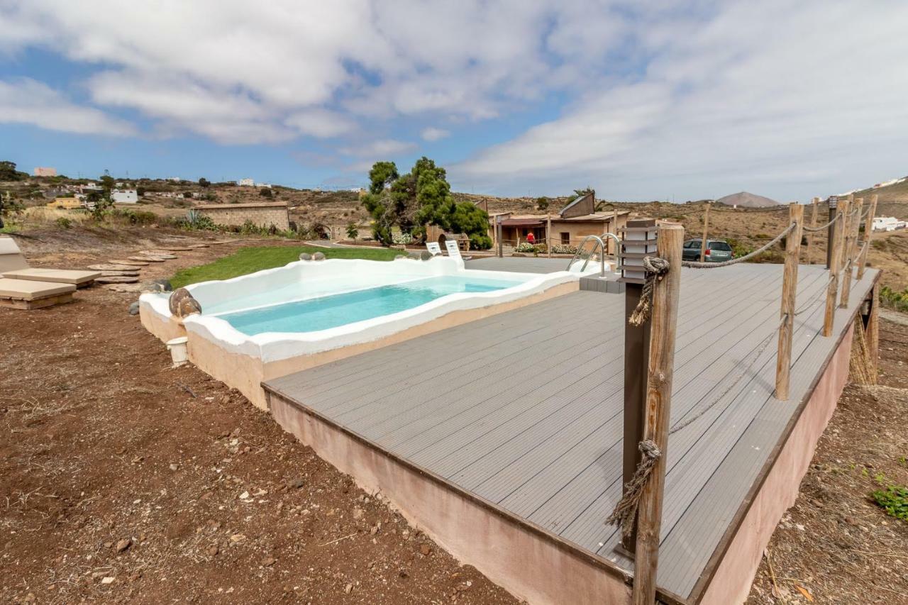 Flatguest Charming House + Pool + Terrace + Views Villa Santa Maria de Guia de Gran Canaria Eksteriør billede