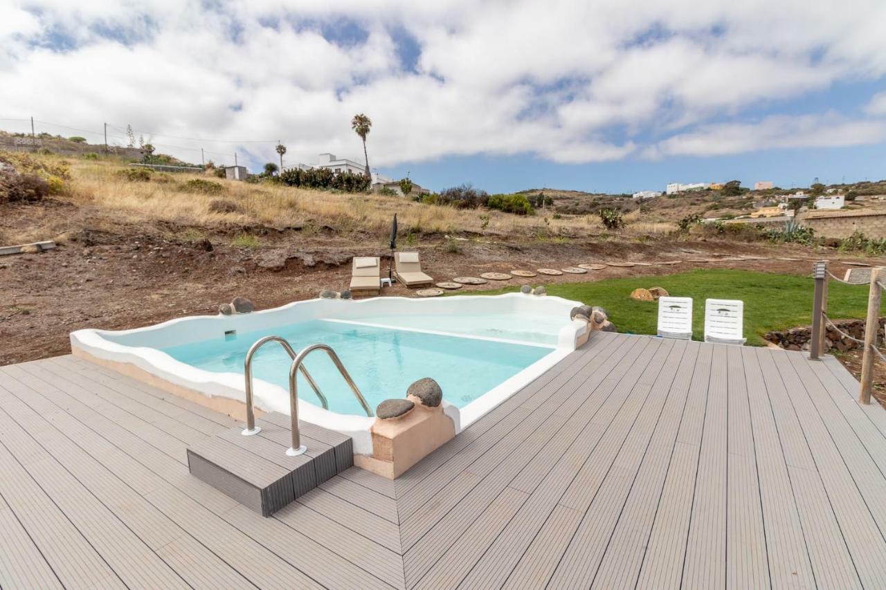 Flatguest Charming House + Pool + Terrace + Views Villa Santa Maria de Guia de Gran Canaria Eksteriør billede