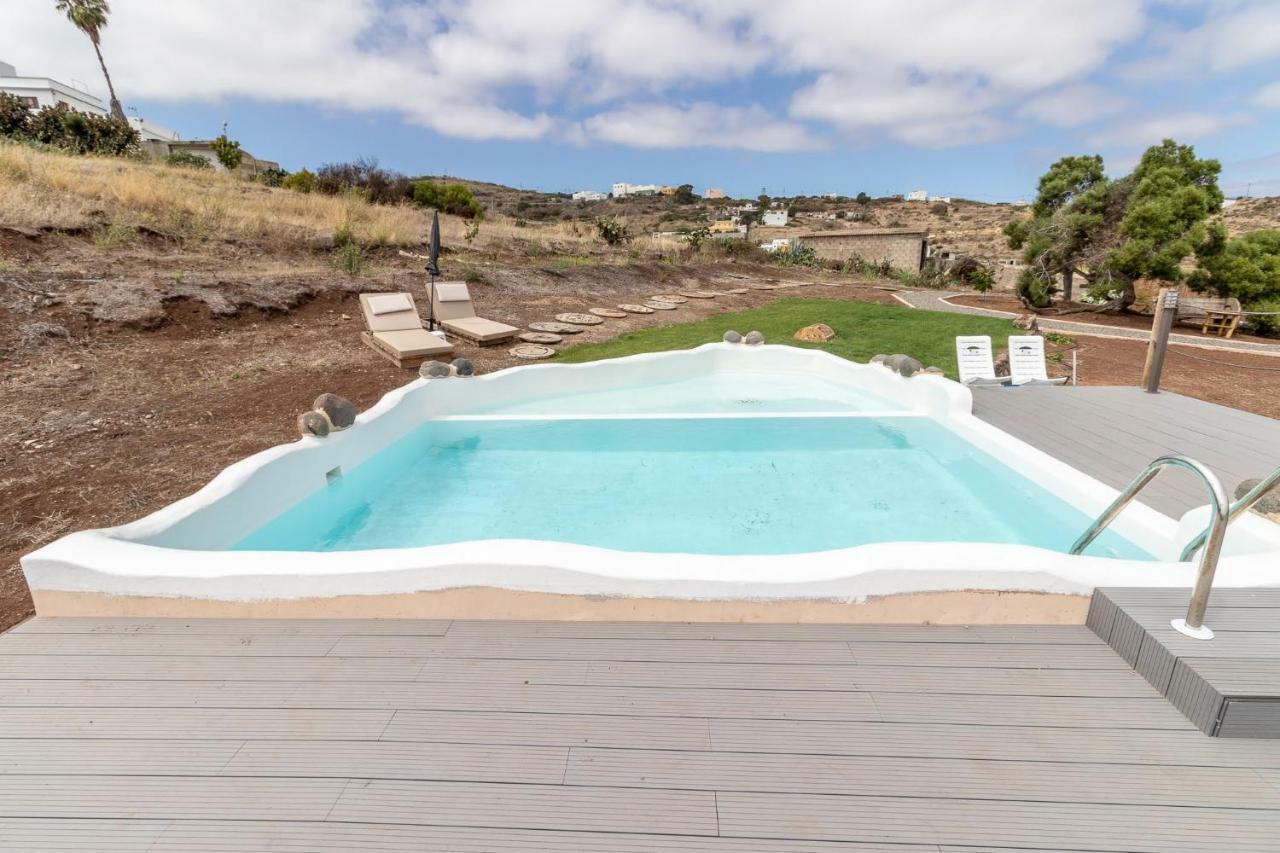 Flatguest Charming House + Pool + Terrace + Views Villa Santa Maria de Guia de Gran Canaria Eksteriør billede